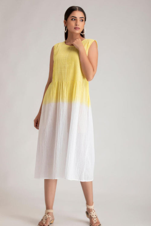 Fairytale frill-layered maxi dress in vivid yellow ➤➤ Milla Dresses - USA,  Worldwide delivery