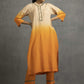 Ombre Straight  Kurta With Hand Embroidery